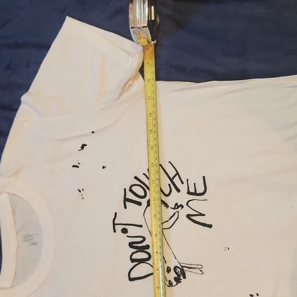 We are all animals white printed t - Picture 4 of 4